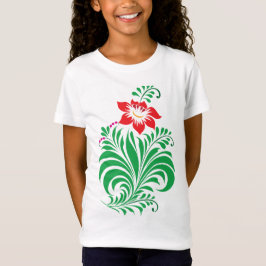 Ornamental Floral Flower Design – Elegant T-Shirt