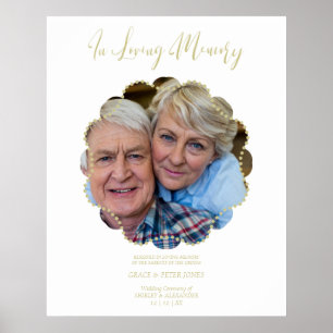 Ornamental reserviert Hochzeitssitztribute Couple Poster