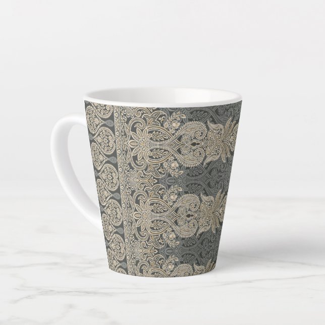Ornamental Traditional Paisley design Milchtasse (Linke Ecke)