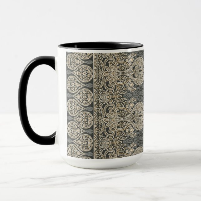 Ornamental Traditional Paisley design Tasse (Links)
