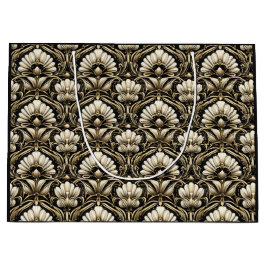 Ornamentale Art Deco – Noir | Dekorativer Luxus Große Geschenktüte