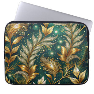 Ornamentale leuchtende Blätter  Laptopschutzhülle