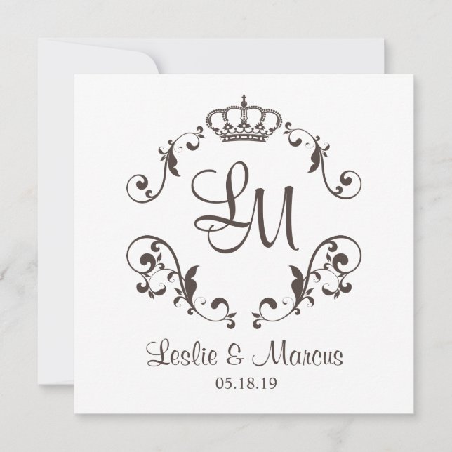 Ornamentaler Border with zu Traditional Crown (Vorderseite)