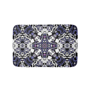 Ornamentaler geometrischer marokkanischer Kaleidos Badematte