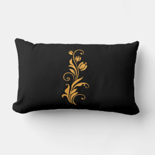 Ornamentales Blumen-Blumendesign Lendenkissen