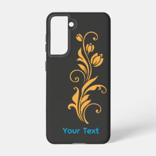Ornamentales Blumenblumendesign  Samsung Galaxy Hülle