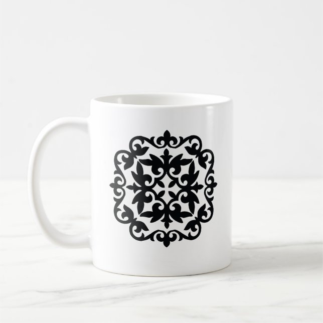 Ornamentales Blumendesign Kaffeetasse (Links)