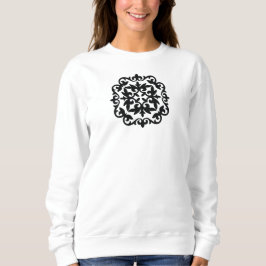 Ornamentales Blumendesign Sweatshirt
