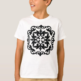 Ornamentales Blumendesign T-Shirt