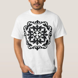 Ornamentales Blumendesign T-Shirt