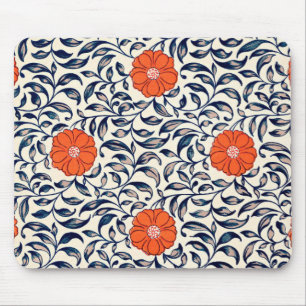 Ornamentales Blumenmuster Mousepad