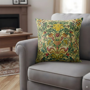 Ornamentales Design inspiriert von William Morris Kissen