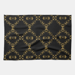 Ornamentales Diamantmuster Geschirrtuch
