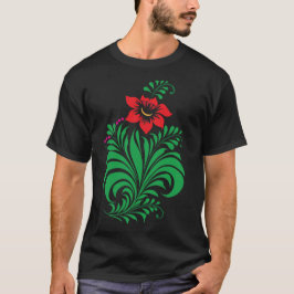 Ornamentales florales Blumendesign – Elegant T-Shirt