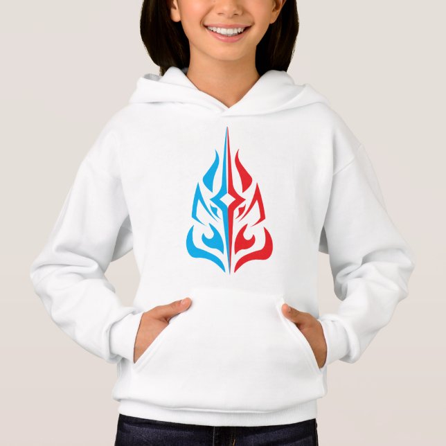 Ornamentales florales Design Hoodie (Vorderseite)