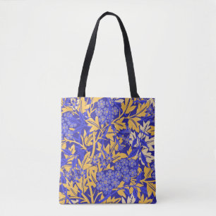 Ornamentales lebhaftes Blau und Goldgelb