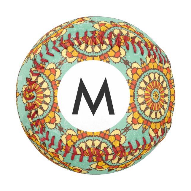 Ornamentales Muster Baseball (Vorderseite Links)