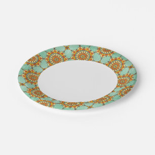 Ornamentales Muster Pappteller