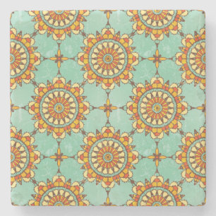 Ornamentales Muster Steinuntersetzer