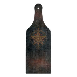 Ornamentales Pentagramm Schneidebrett