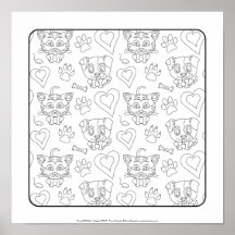 OrnaMENTALs #0077 Furry Friends Color your own