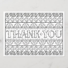 OrnaMENTALs danken Ihnen, Ihre Selbst zu färben Dankeskarte