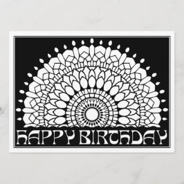 OrnaMENTALs Happy Birthday Mandala Farbe Ihre eige Karte