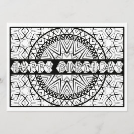 OrnaMENTALs Happy Birthday Sonnenfarbe Ihre eigene Karte