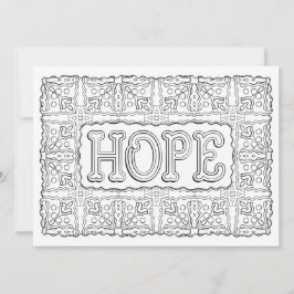 OrnaMENTALs Hoffnung Blumenmuster Farbe Ihre eigen