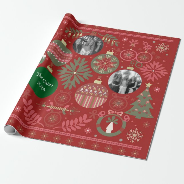 Ornamente Geschenkpapier (Ungerollt)