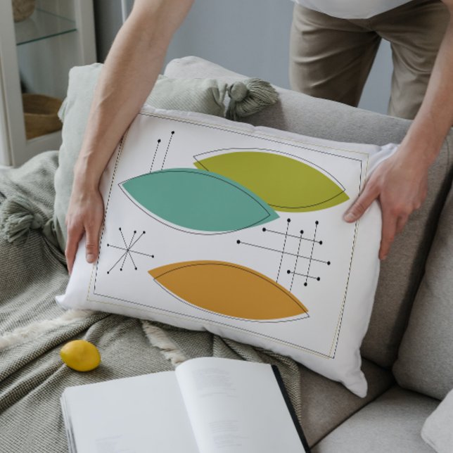 Ornamente Mitte Jahrhundert Modernes Dekorationski Zierkissen (Von Creator hochgeladen)