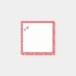 Ornamente und Schneeflocken Weihnachten Post-it Klebezettel