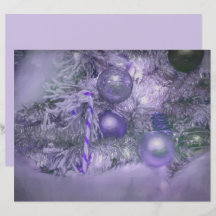Ornamente Weihnachten Lila Elegante