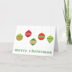 Ornamente Weihnachtskarte Feiertagskarte