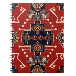 Ornamentives Rug Design: Vintag Geometrisch. Notizblock