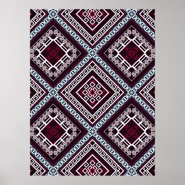 Ornamentmuster Poster (Vorne)
