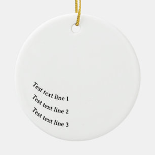 Ornamentprüfung mit abgerundetem Text Keramik Ornament
