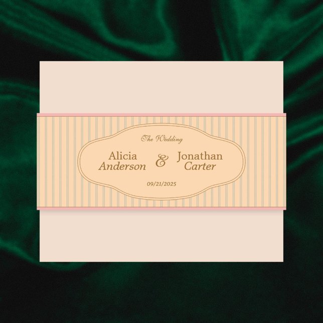 Ornate Art Nouveau Wedding Einladungsbanderole (Von Creator hochgeladen)