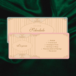 Ornate Art Nouveau Wedding Programm