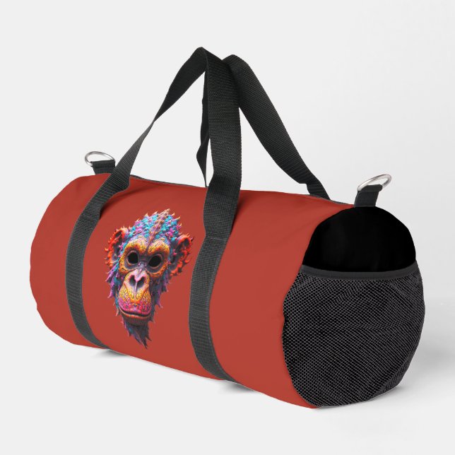 Ornate Chimp Mask Duffle Bag (Rechte Ecke)
