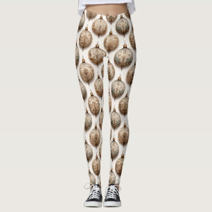 Ornate Circle Ornaments - Baroque & Quilted (1) Leggings