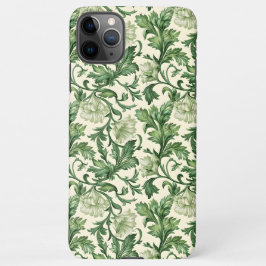 Ornate dark green acanthus leaves pattern iPhone 11Pro max hülle