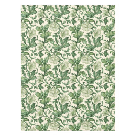 Ornate dark green acanthus leaves pattern tischdecke