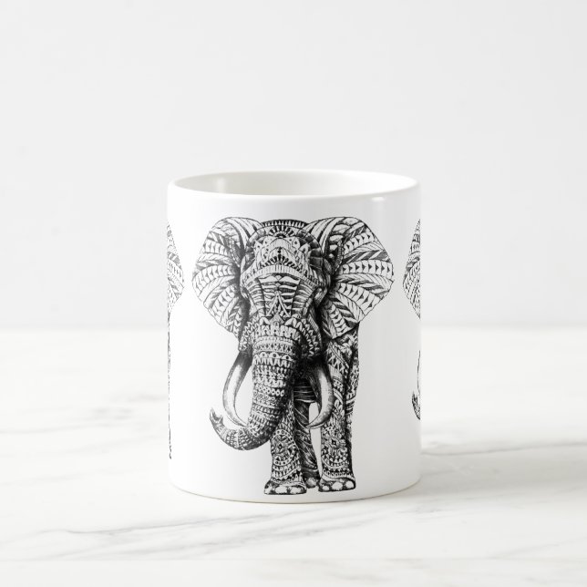 Ornate Elephant Kaffeetasse (Mittel)