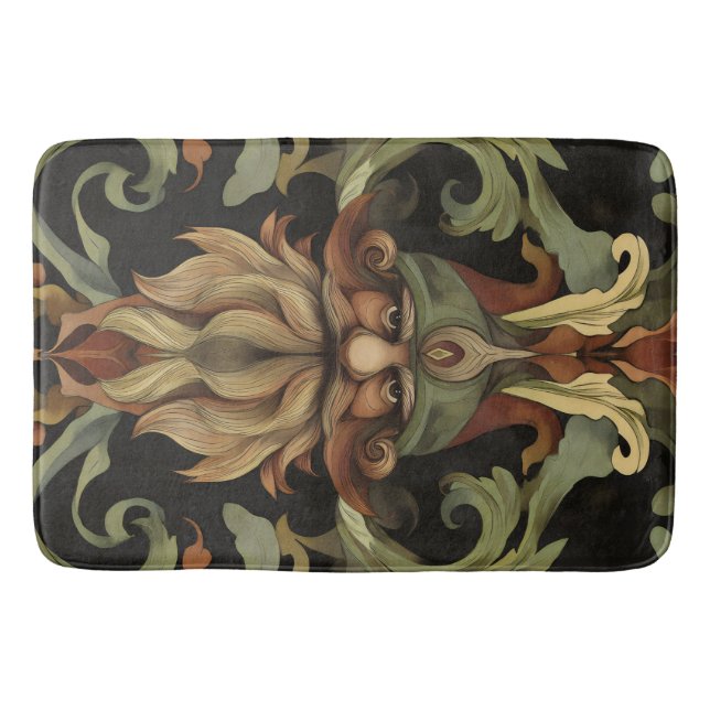 Ornate Fantasy-Gnom Badematte (Vorderseite)