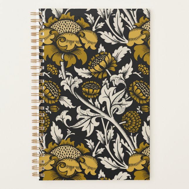Ornate floral pattern with large gold flowers  planer (Vorderseite)