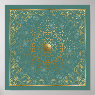 Ornate Flourish Blumenwirbel Poster