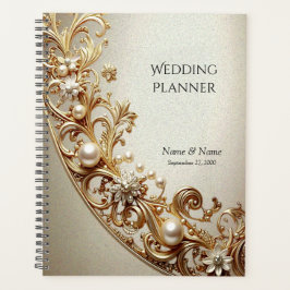 Ornate Gold Flourish Planner Planer