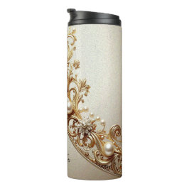 Ornate Gold Flourish Thermosbecher