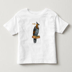 Ornate hawk eagle bird cartoon illustration kleinkind t-shirt